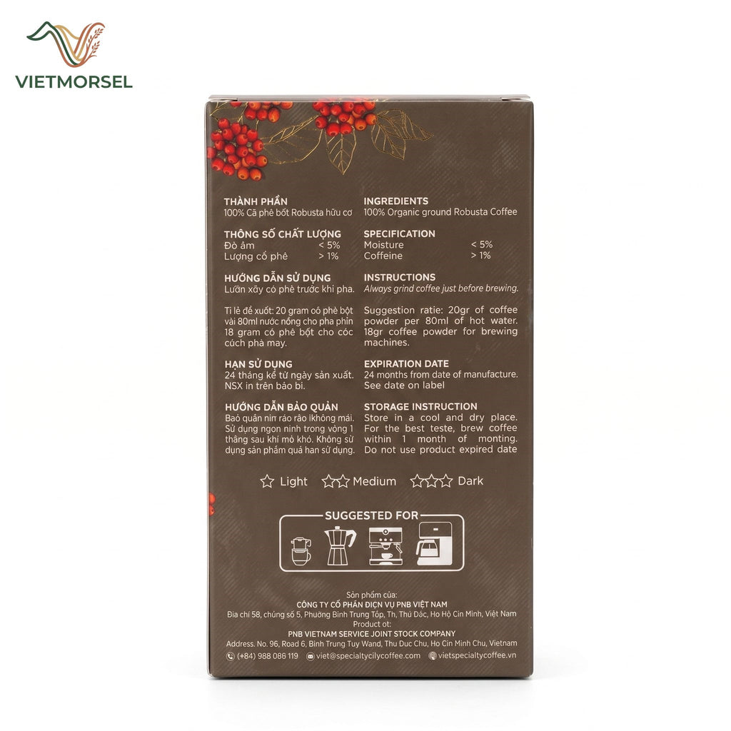 Cà Phê Pleiku Robusta Rang Xay